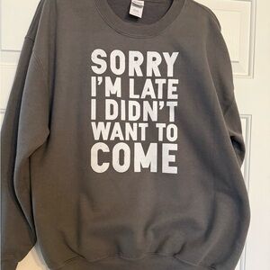 Gray Graphic Sweatshirt